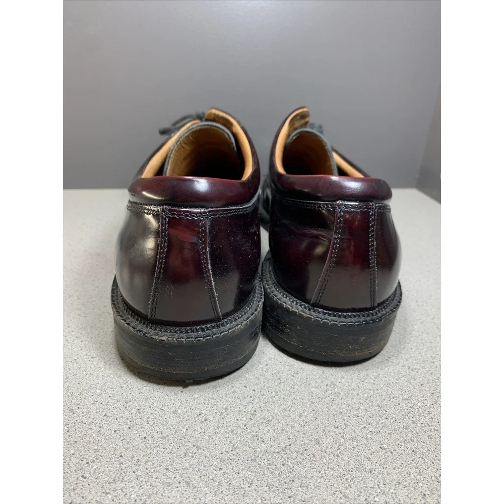 Johnston Murphy Passport Burgundy Leather Cap Toe‎ Lace Up Oxfords Men's 10 M